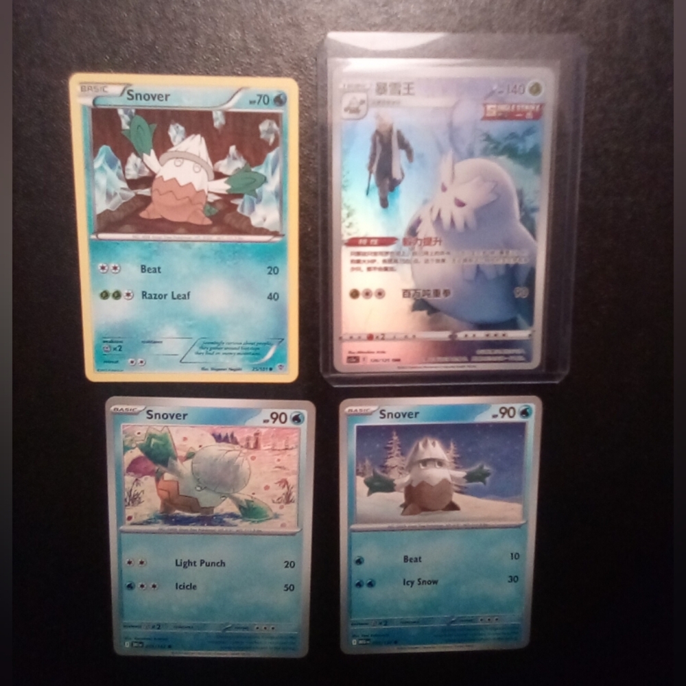 ✨Abomasnow Character Full Art Illustration Rare Pokemon Card Bundle✨